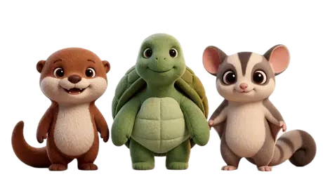 Nuno, Lalu and Bop jumping together in celebration